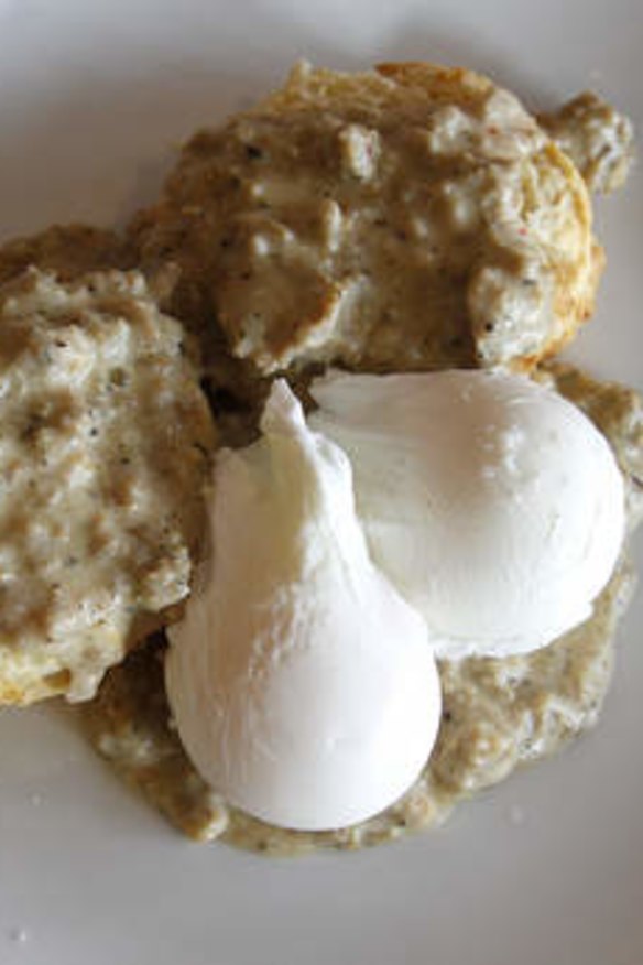 It mightn't look that pretty but for a trip to the Deep South, try Rockwell and Sons' biscuits and gravy.
