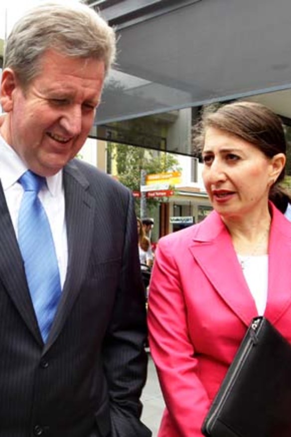 Barry O'Farrell and Gladys Berejiklian.