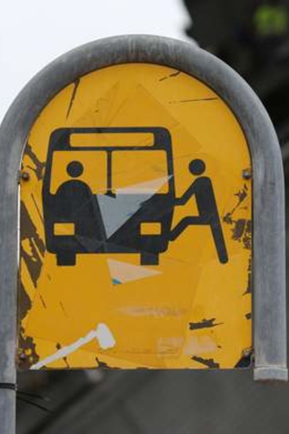 B is for bus, but designers prefer pictograms for NSW transport signs