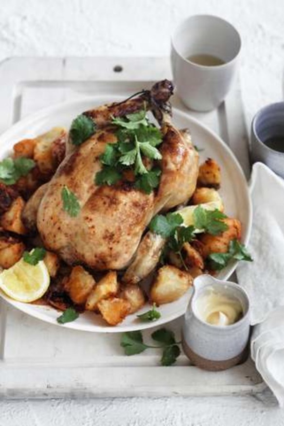Spice up your roast chook with Korean kimchi.