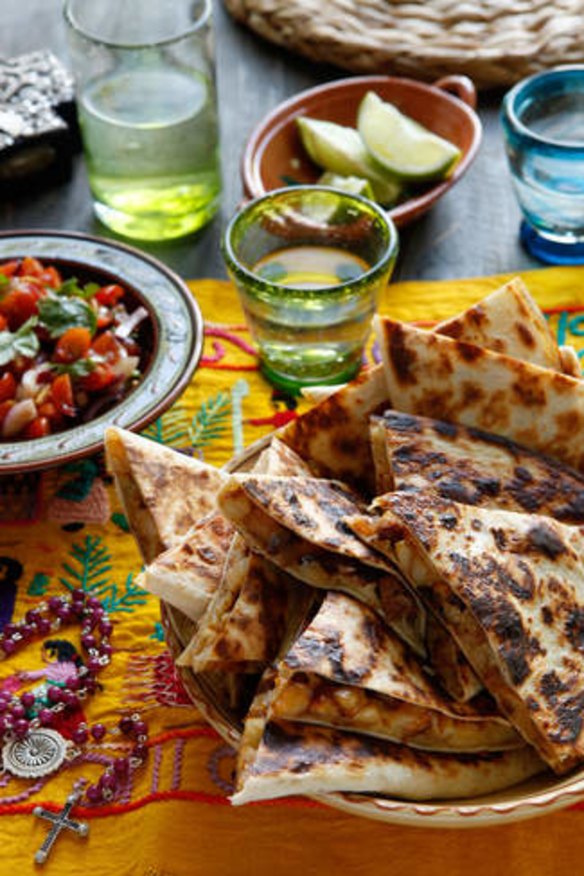 These chorizo quesadillas make a festive (and quick) family dinner.