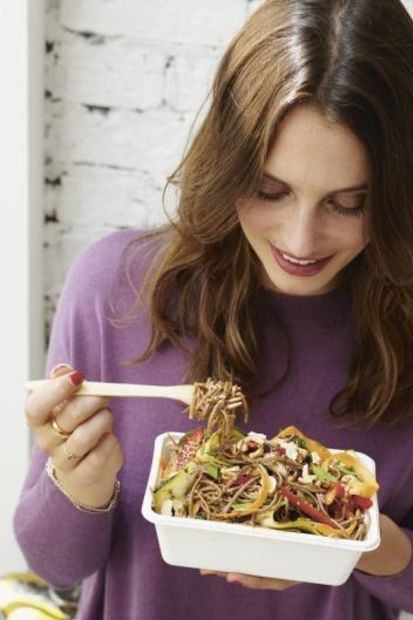 Ella Woodward's recipes include a pad Thai dish with a rich sauce. 