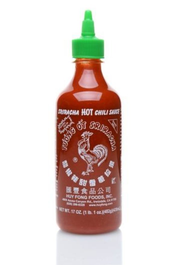 Not-so-cult condiment: Sriracha hot sauce.