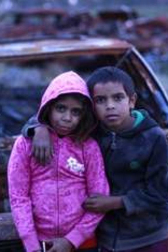 Daniel and girlfriend Tanitia in <i>Toomelah</i>.