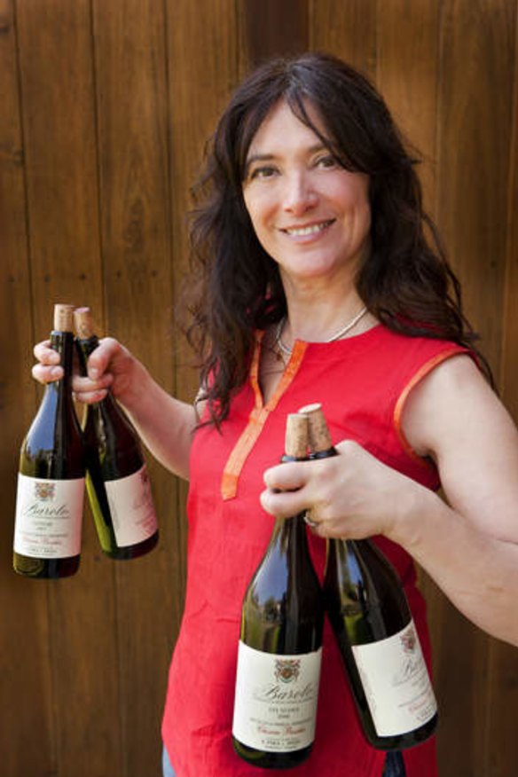Lady in red: Chiara Boschis and her majestic barolo.