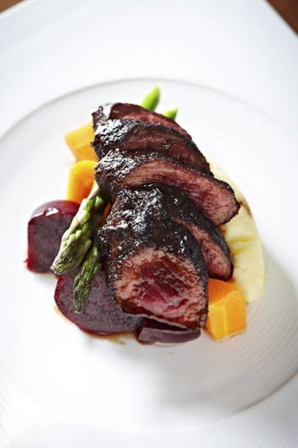 Native spiced kangaroo loin from Charcoal Lane.