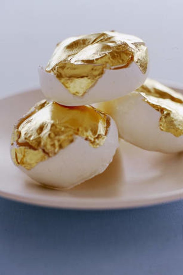 Decadent: Gold leaf can be used as an edible decoration.