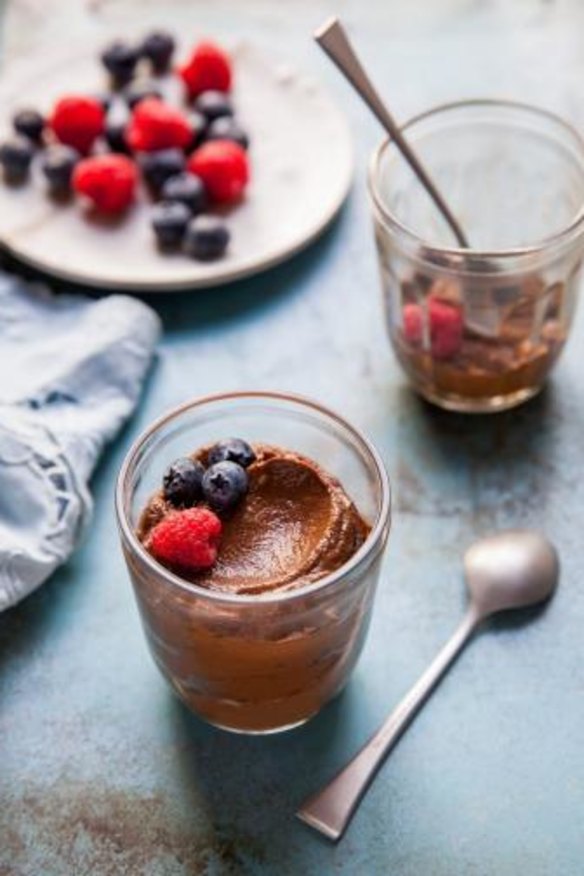 Raw chocolate mousse is a light version of a classic. <b>Styling and photography:</b> China Squirrel.