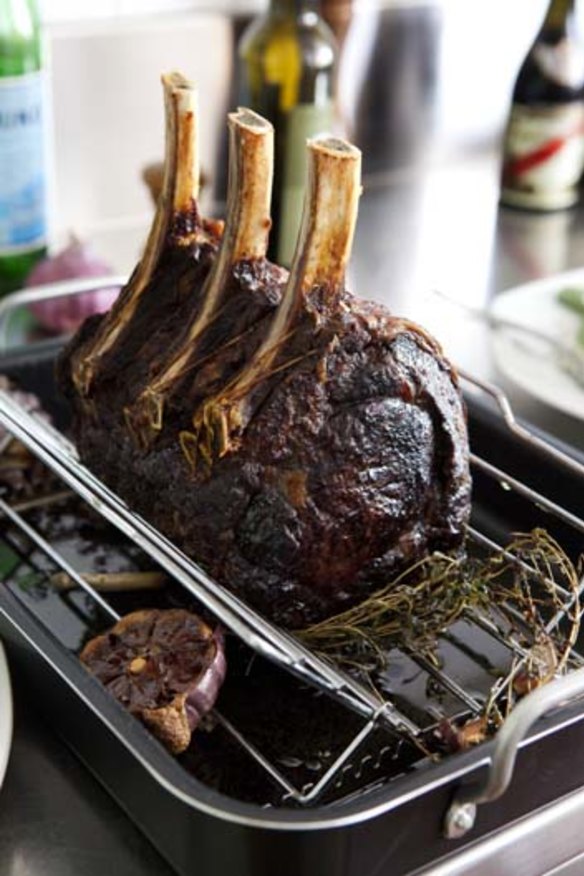 Dry-aged: A standing rib roast.