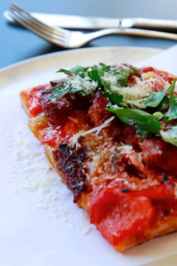 Go-to dish: Sausage and peperonata pizza $9.