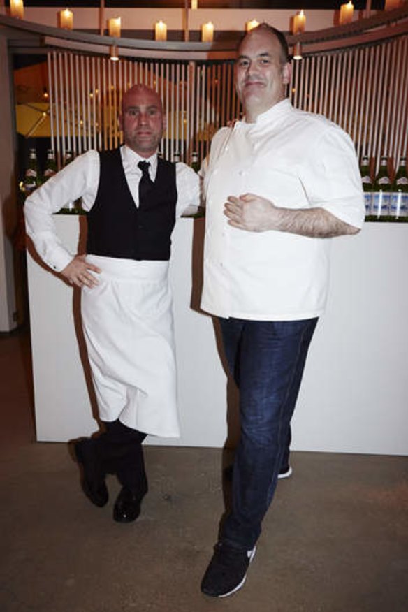Maurice Terzini with chef Paul Wilson.