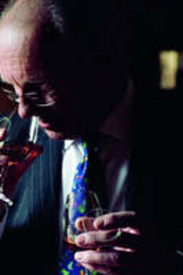 Master Blender Colin Scott assess the 45-year-old whiskey.