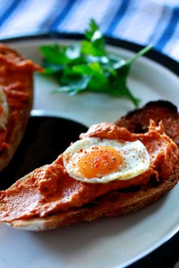 Perfect with eggs: Nduja salami on toast.