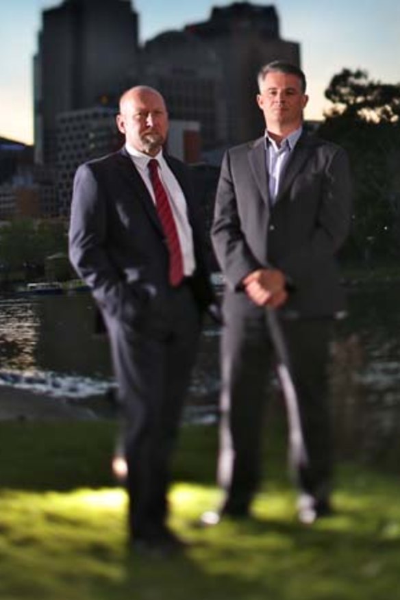 Whistleblowers Brian Hood (left) and James Shelton.