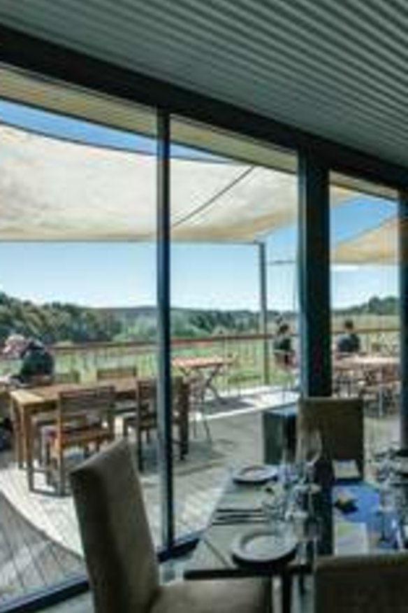 Country fare ... Biodynamic food and wine can be savoured at the Lark Hill Winery, Bungendore.