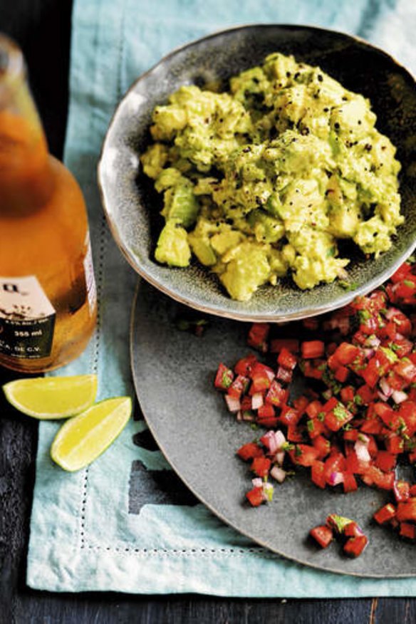 Guacamole and Mexican salsa.