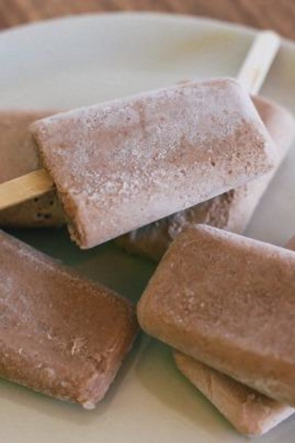 Raw cacao 'brothsicles'.