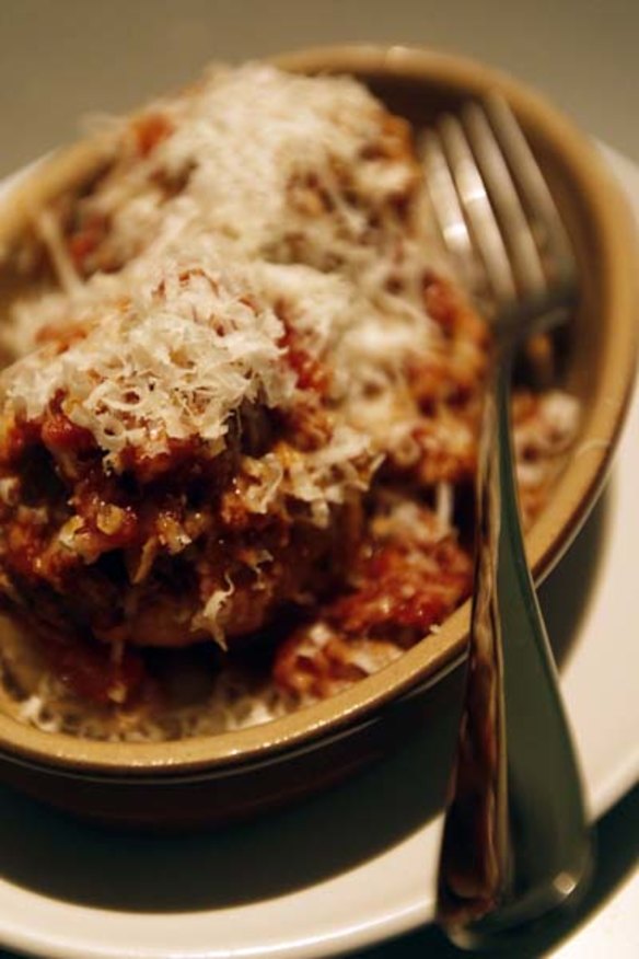 The one dish you must try ... pork and veal meatballs, cabbage and tomato, $12.