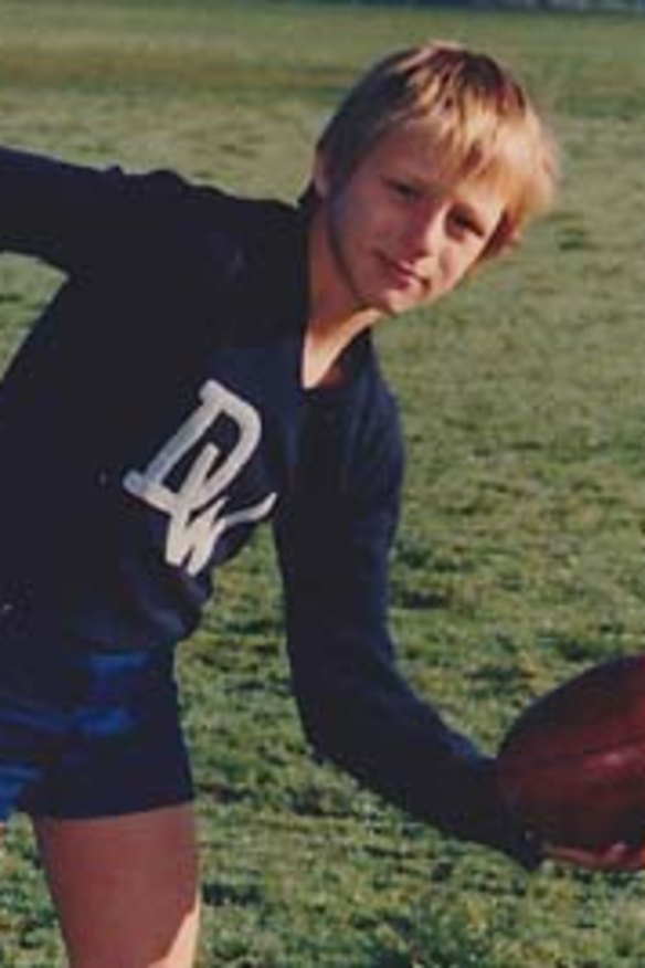 Johnson as a boy.