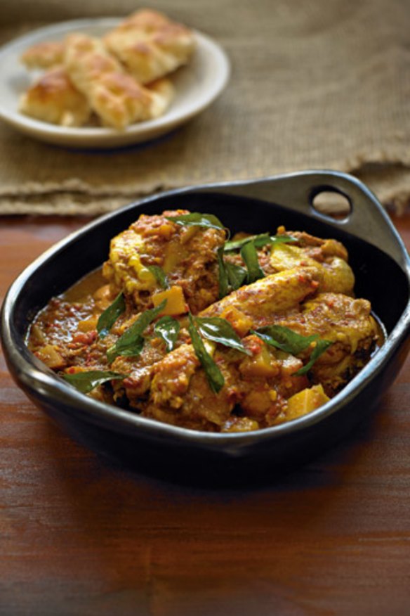 Aromatic chicken curry.