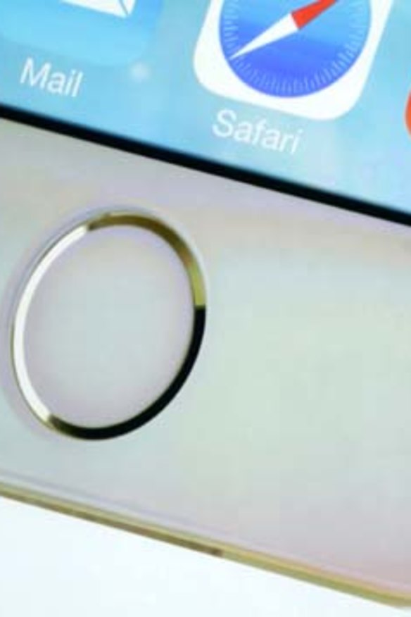 The home button on the iPhone 5s houses the fingerprint scanner.