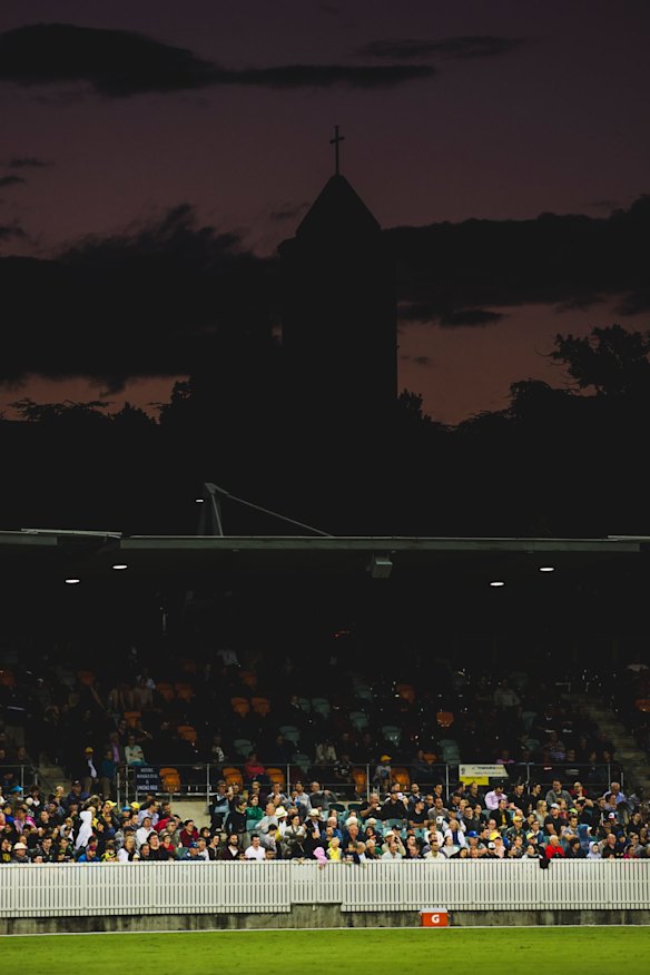 The Prime Minister's XI v England crowd on Friday night.