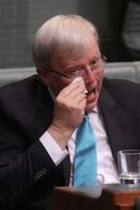 Labor MP Kevin Rudd announces his resignation, at Parliament House in Canberra on Wednesday 13 November 2013.