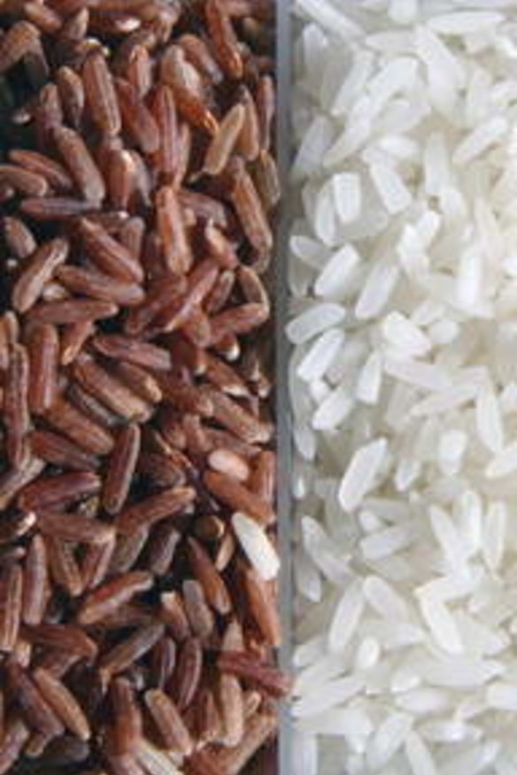 Long-grain rice.