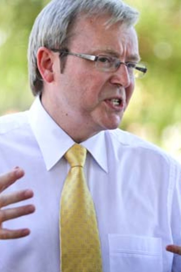 Change of heart: Kevin Rudd changes his stance on gay marriage.