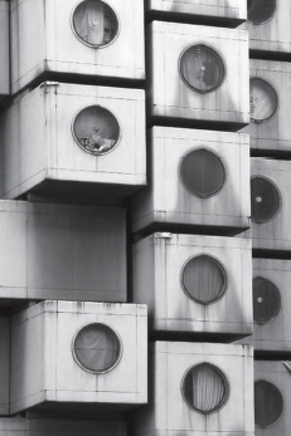 Nakagin Capsule Tower, Tokyo, Japan, 1972 by Kisho & Kurokawa Architect & Associates. Courtesy Dreamstime. From This Brutal World.