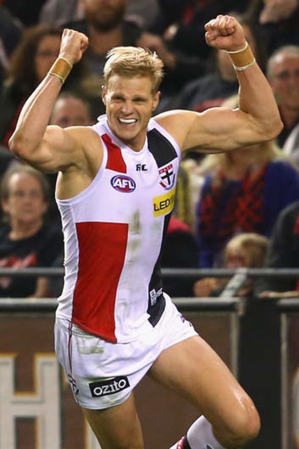 Nick Riewoldt of the Saints loves a sushi roll.