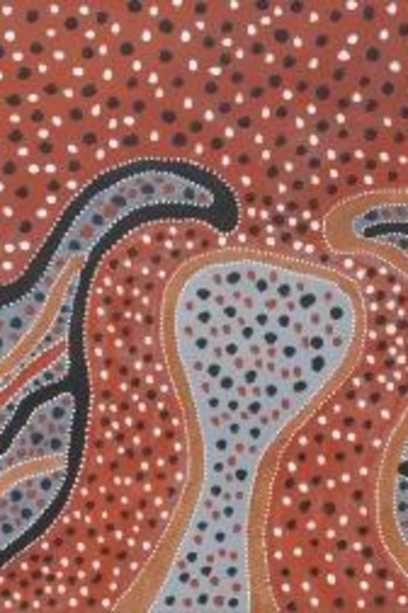 Gija artists Rusty Peters, Peggy Patrick and Phyllis Thomas of Warmun ...