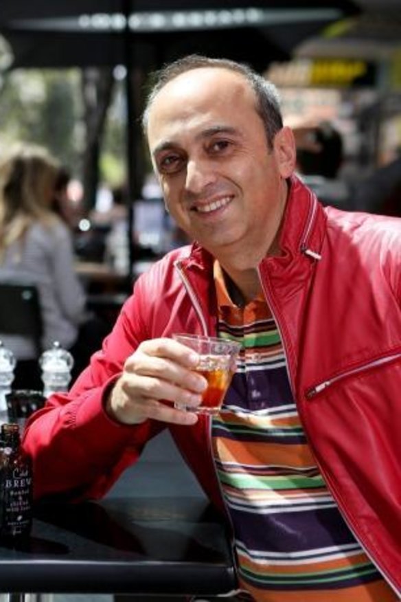 Coffee expert Professor Chahan Yeretzian enjoys a coffee in Brisbane.