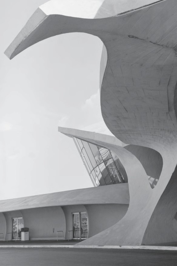 Trans World Airlines (TWA) Terminal, JFK Airport, New York, New York, USA, 1962 by Eero Saarinen and Associates. From This Brutal World.