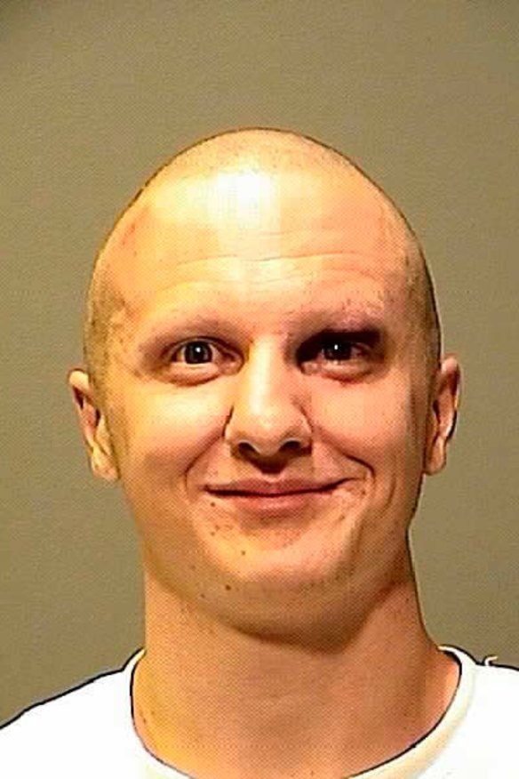Maniacal ... Jared Lee Loughner's police mugshot.