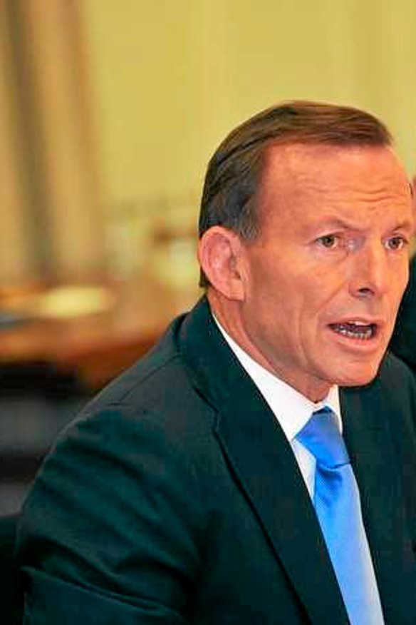 Stand-off: Tony Abbott.