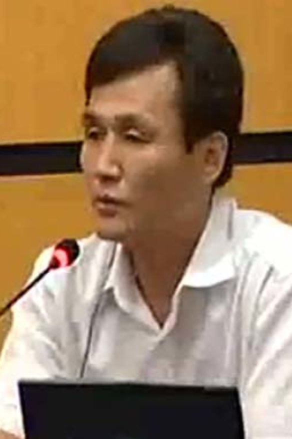 Death and starvation were common: Mr Kim during his testimony in Seoul.