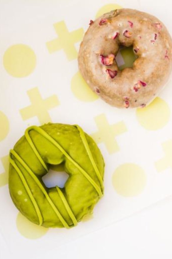 Even doughnuts have had a matcha makeover at Shortstop: Triple matcha and Earl Grey and rose.