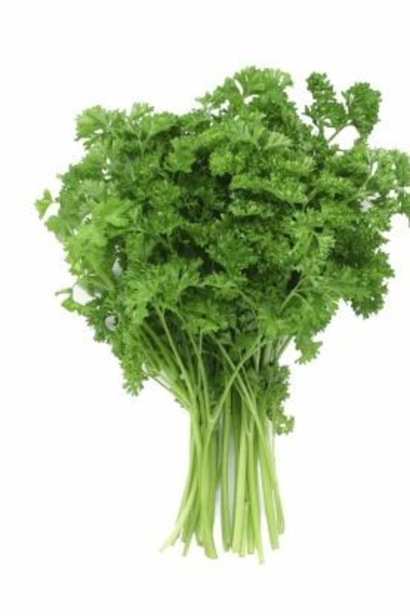 Chopped parsley and garlic makes a simple green sauce. 