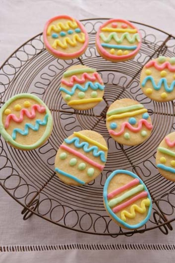 Easter egg biscuits.