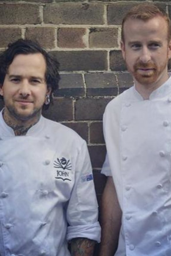 Pastry chefs John Ralley, left, and Steven Anderson.