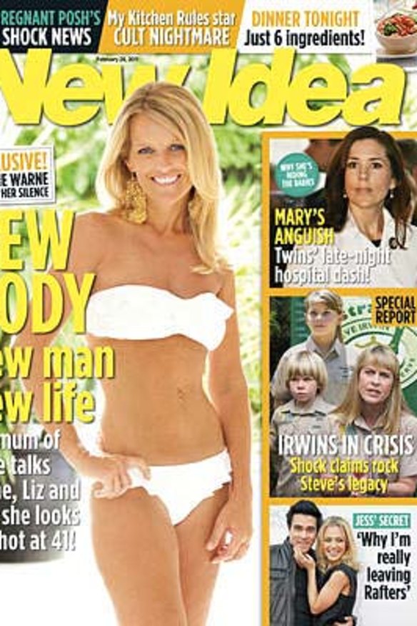 Simone Callahan has appeared on the front cover of New Idea.