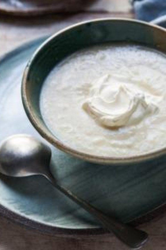 Jerusalem artichoke soup.