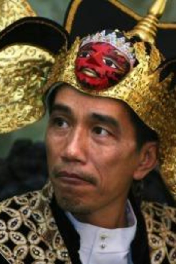 Joko Widodo in 2009 after his election as mayor in Solo, central Java.
