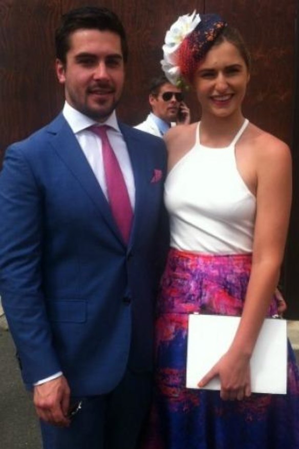 Prime Minister Tony Abbott's daughter, Frances with her partner Lindsay Smith.