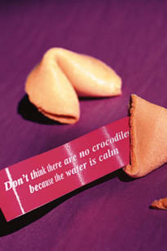 One from the archive ... The fortune cookie in this photo from 1998 works on many levels.