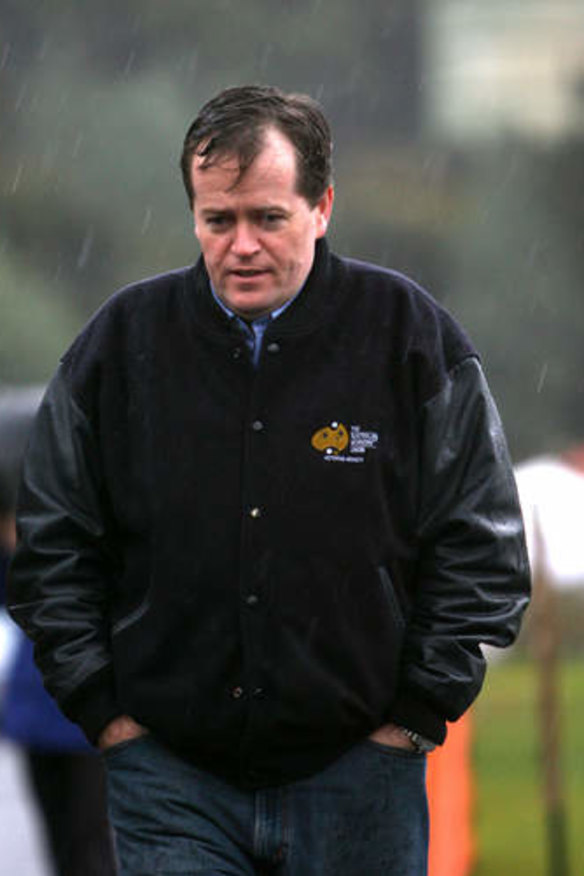 The then AWU national secretary in Beaconsfield during the mine rescue.