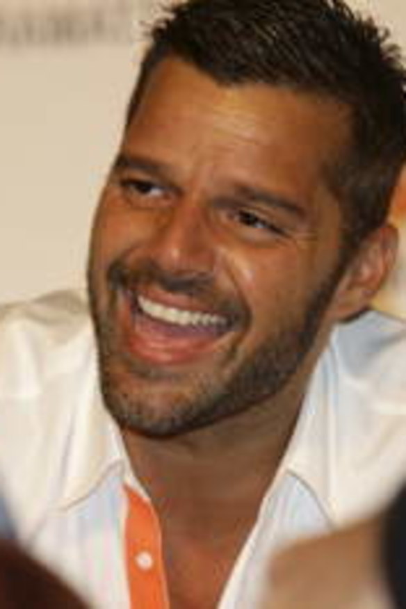 Ricky Martin signs autographs at Westfield Parramatta. He is a positive role model for males.