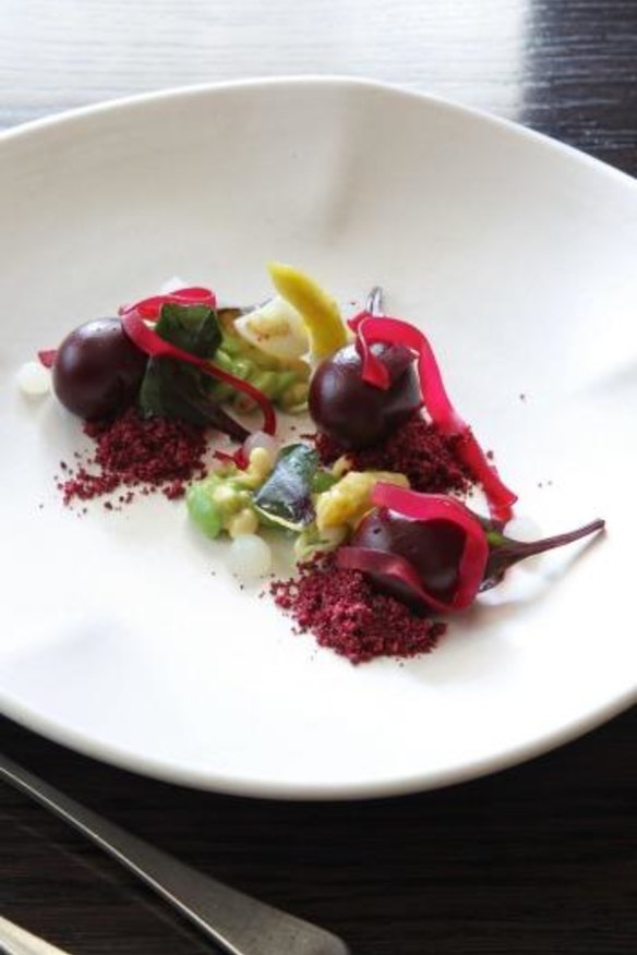 A beetroot dish from Bentley.