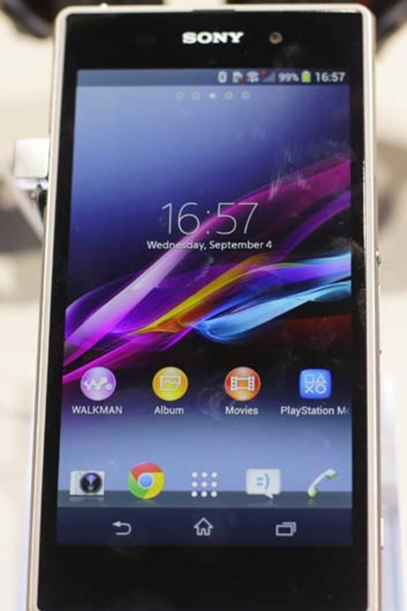 The Sony Xperia Z1 smartphone.